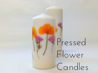 instructables bristlebot Candle with Pressed Flower